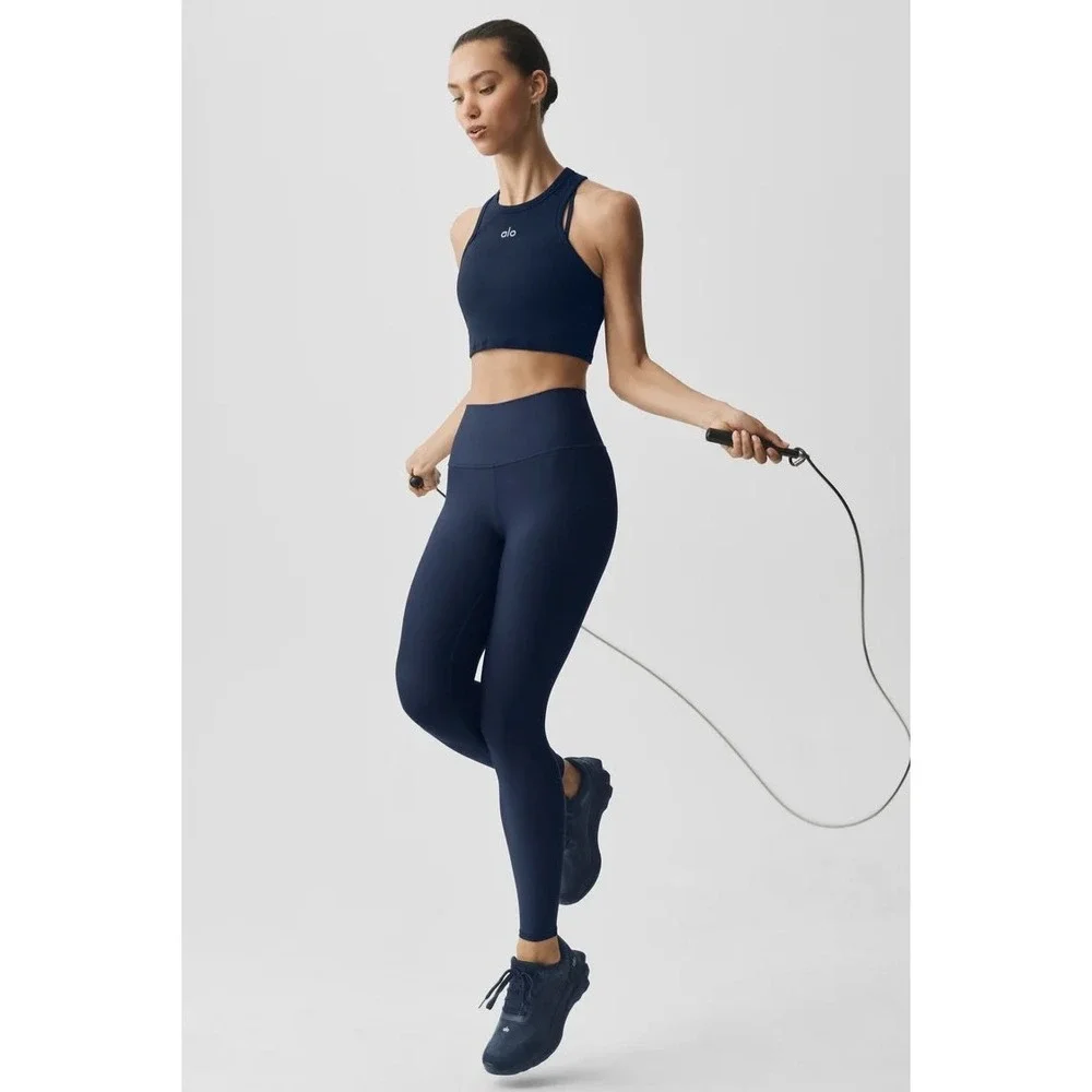Alo Yoga High-Waist Airlift Legging Navy Blue Size M 29 Inch Inseam